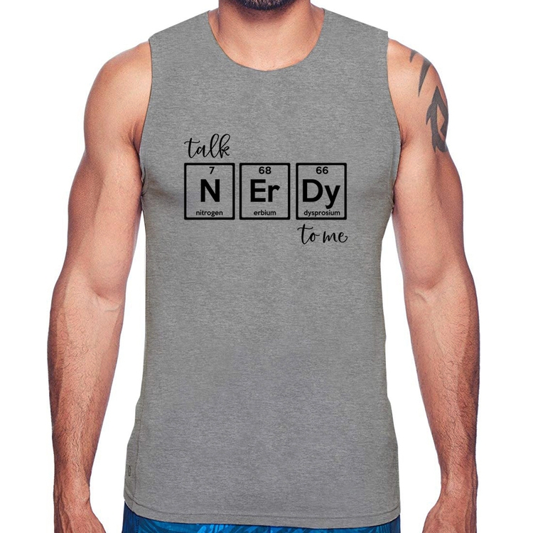 Regata Talk Nerdy To Me - Cinza