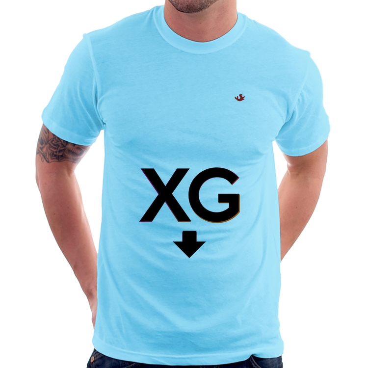 Camiseta Tamanho XG - Azul Bebê