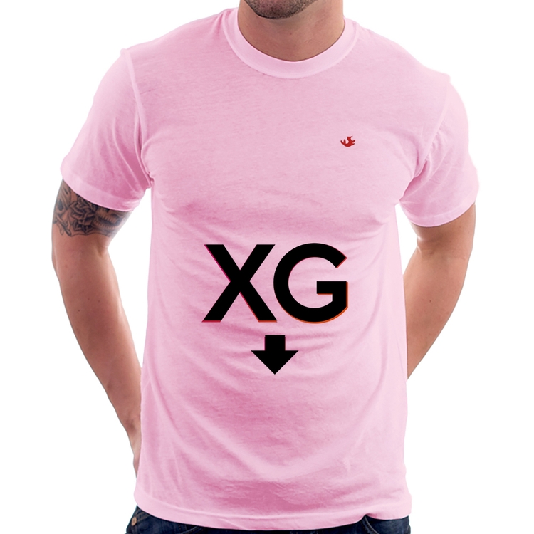 Camiseta Tamanho XG - Rosa Bebê