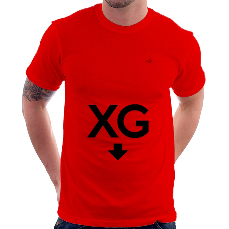 Camiseta Tamanho XG - Vermelha