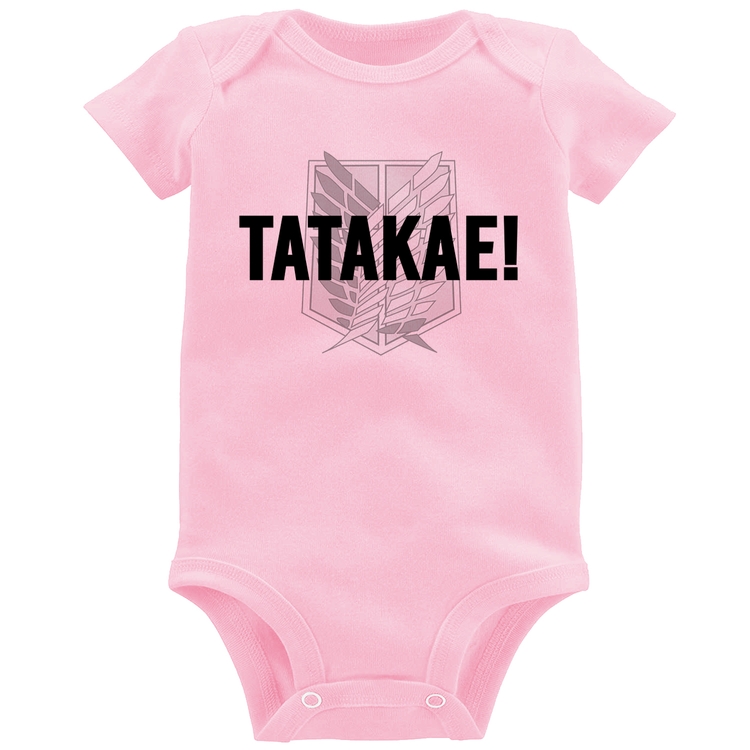Body Bebê Tatakae! - Rosa Bebê