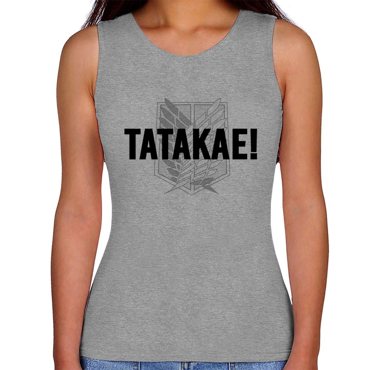 Regata Feminina Tatakae! - Cinza