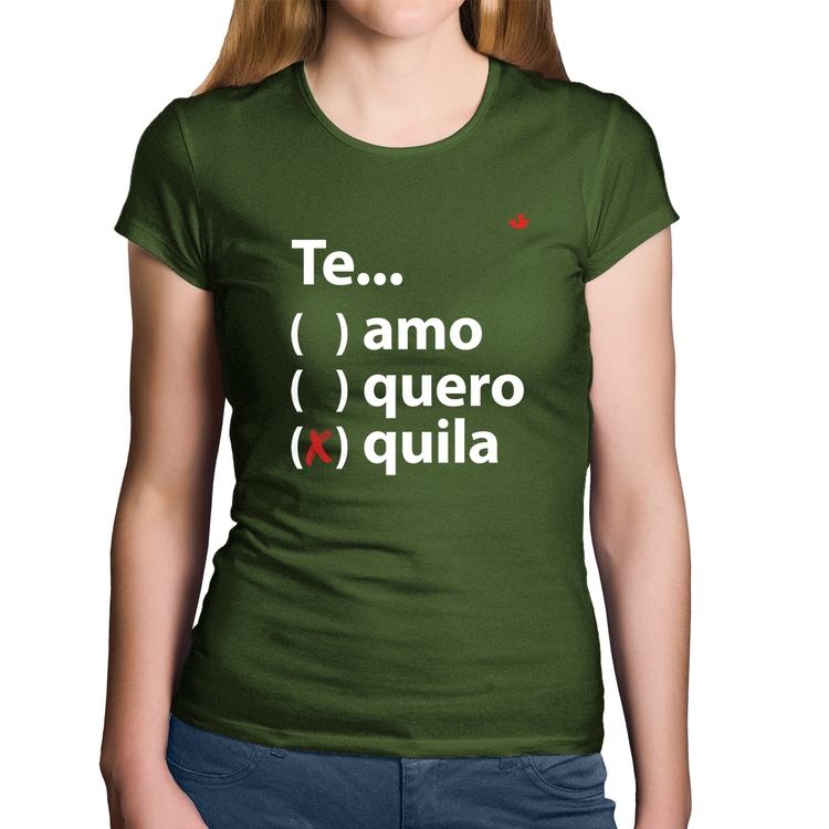 Baby Look Algodão Te... quila - Musgo