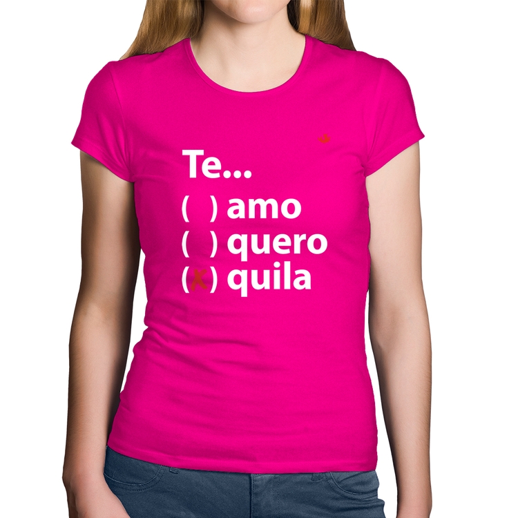 Baby Look Algodão Te... quila - Rosa