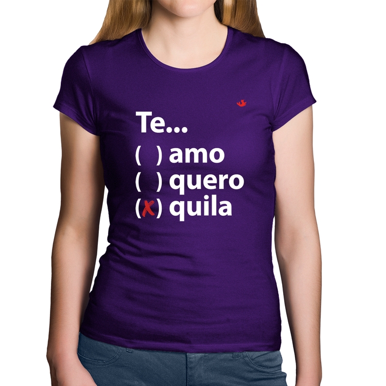 Baby Look Algodão Te... quila - Roxa