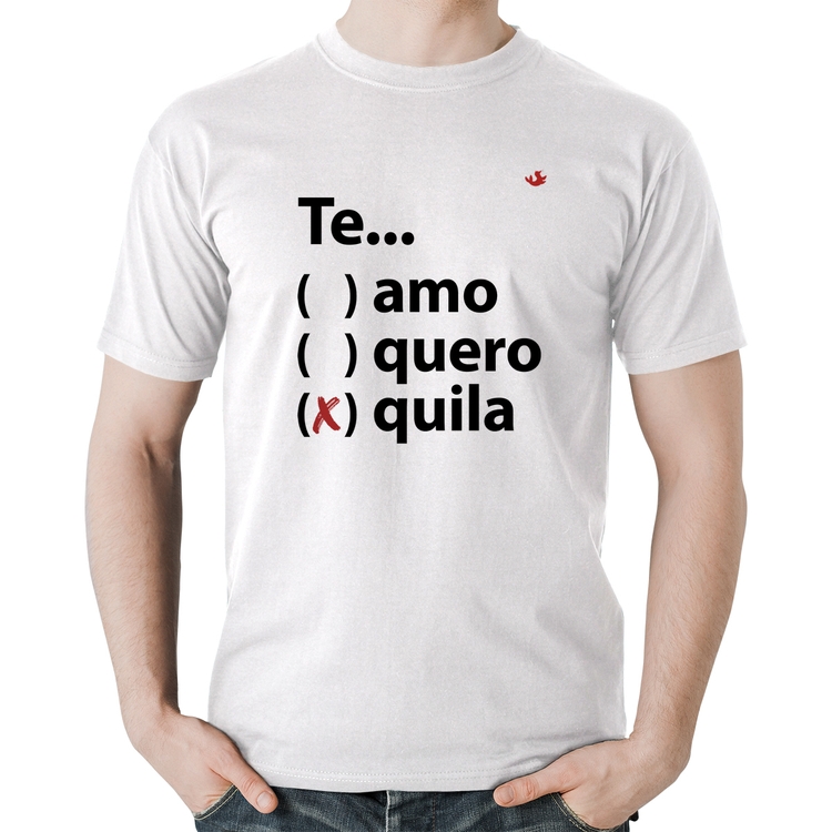 Camiseta Algodão Te... quila - Branca