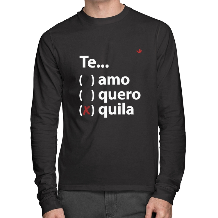 Camiseta Algodão Te... quila Manga Longa