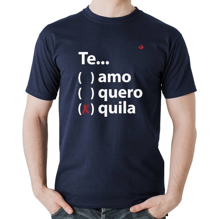 Camiseta Algodão Te... quila - Marinho