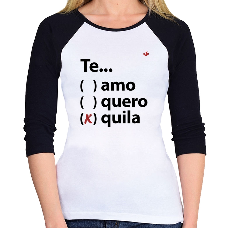 Baby Look Raglan Te... quila Manga 3/4
