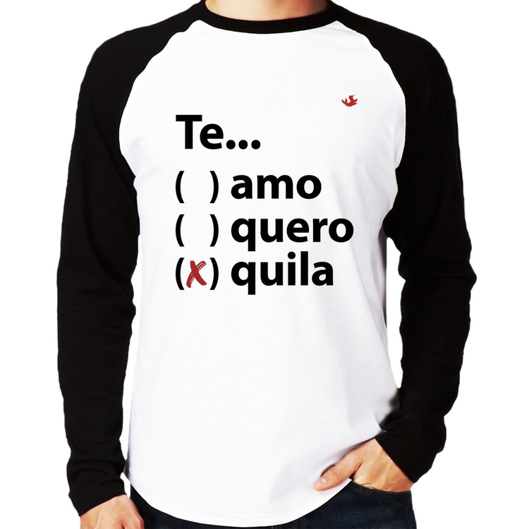 Camiseta Raglan Te... quila Manga Longa