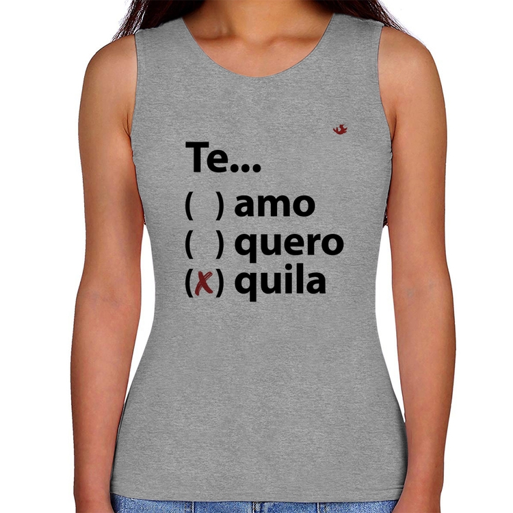 Regata Feminina Te... quila - Cinza