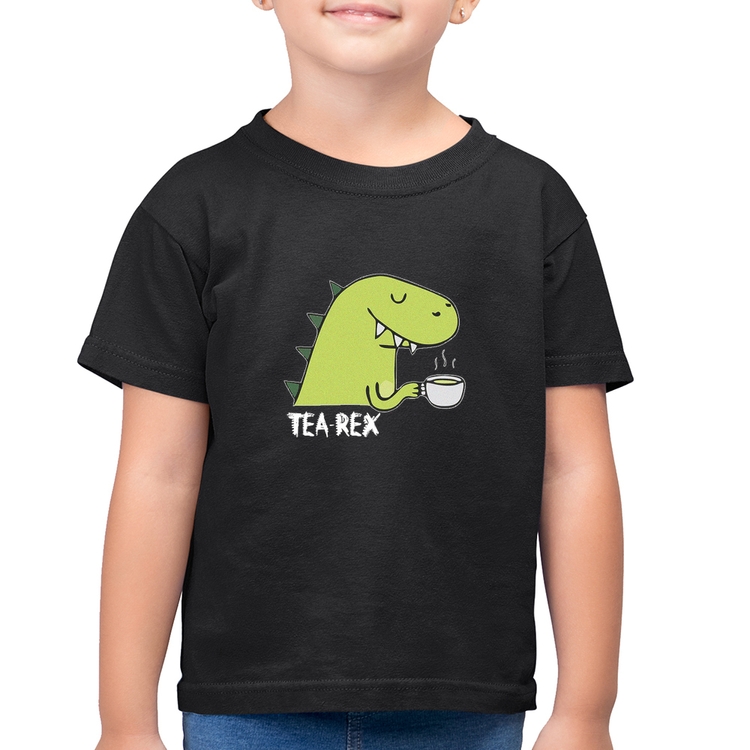 Camiseta Algodão Infantil Tea-Rex