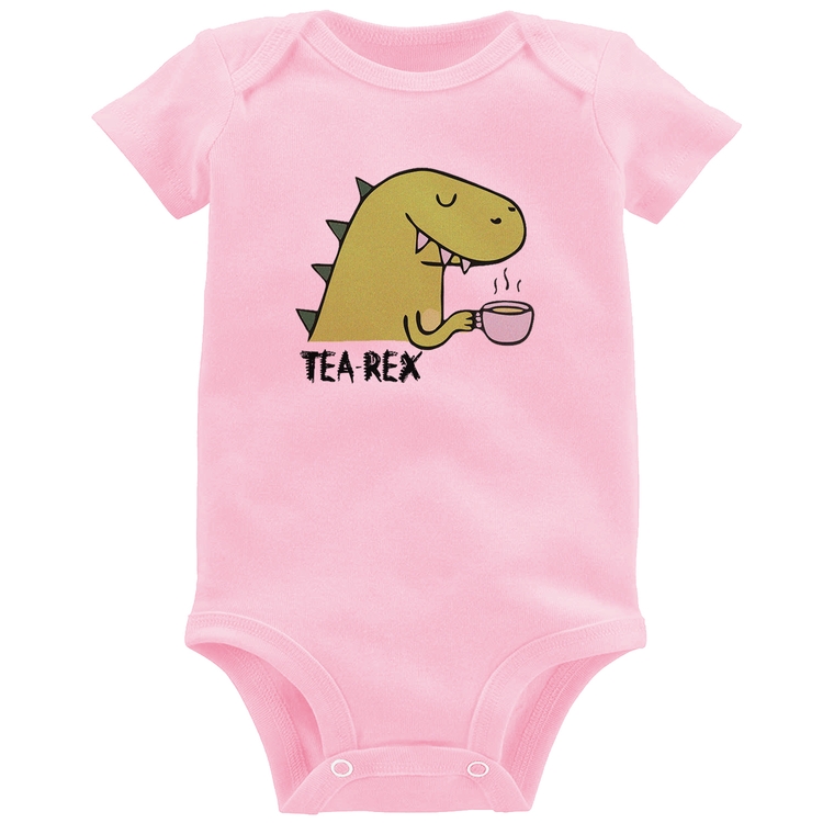 Body Bebê Tea-Rex - Rosa Bebê