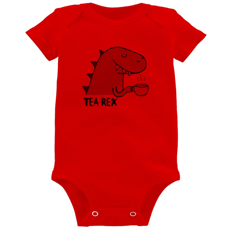 Body Bebê Tea-Rex - Vermelho