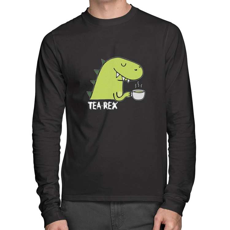 Camiseta Algodão Tea-Rex Manga Longa