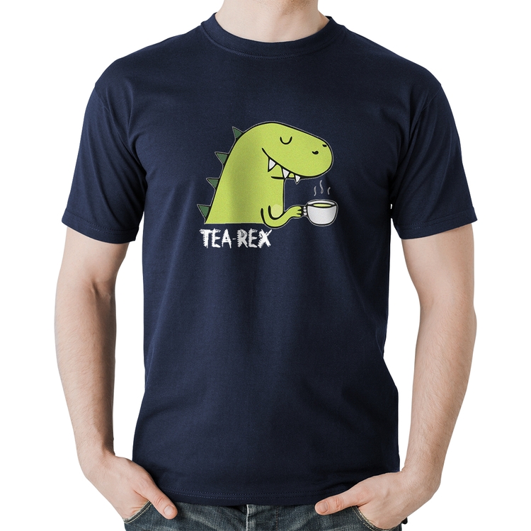 Camiseta Algodão Tea-Rex - Marinho