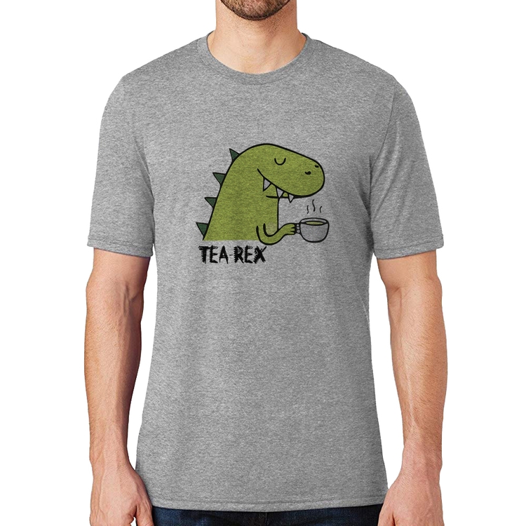 Camiseta Tea-Rex - Cinza