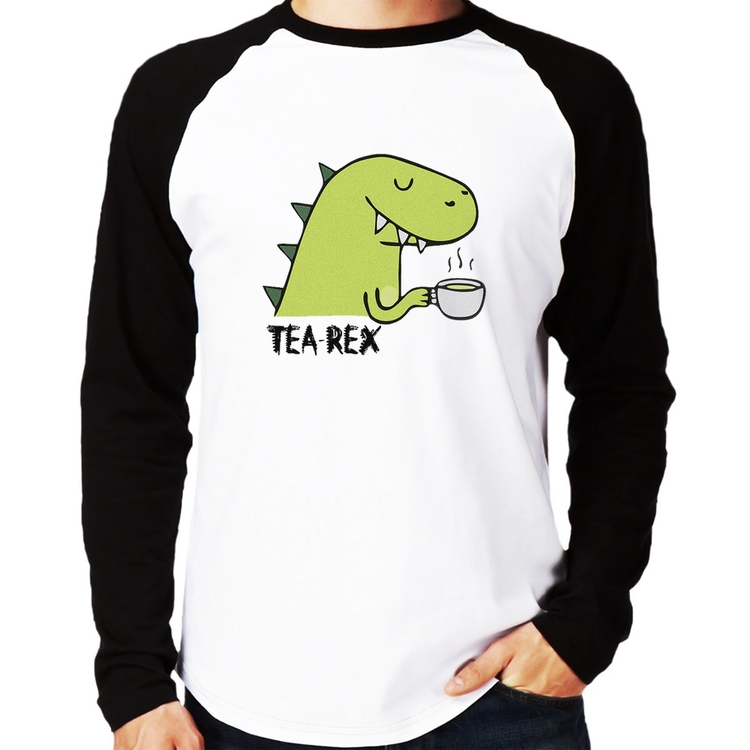 Camiseta Raglan Tea-Rex Manga Longa