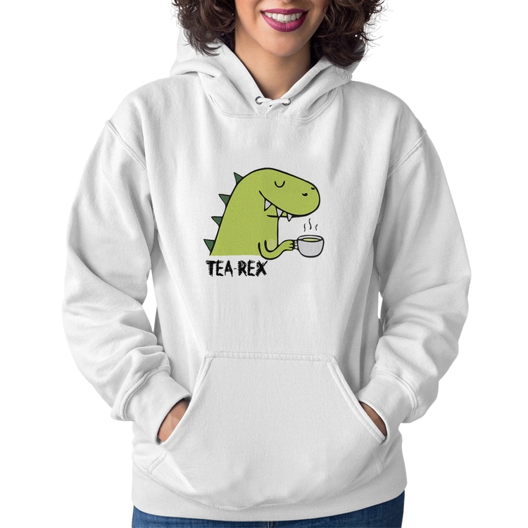 Moletom Feminino Tea-Rex - Branco