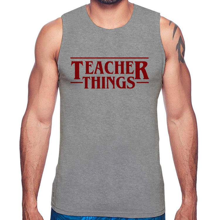 Regata Teacher Things - Cinza