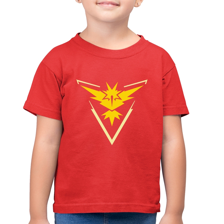 Camiseta Algodão Infantil Team Instinct - Vermelha