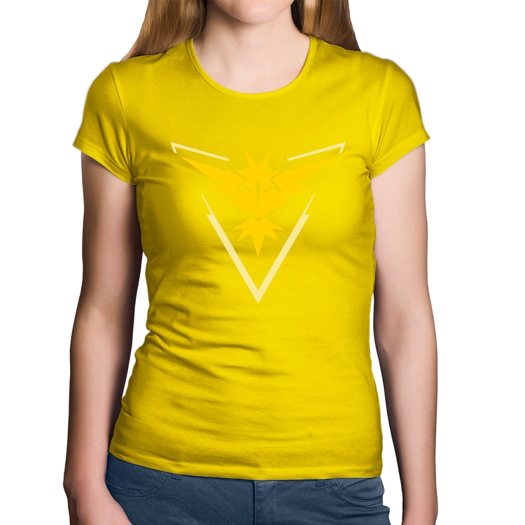 Baby Look Algodão Team Instinct - Amarela