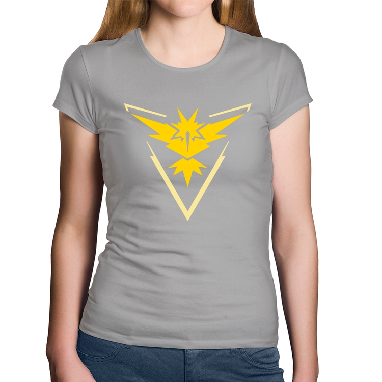 Baby Look Algodão Team Instinct - Cinza