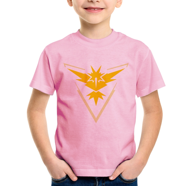Camiseta Infantil Team Instinct - Rosa Bebê