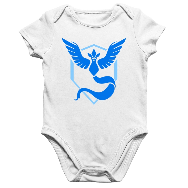 Body Bebê Algodão Team Mystic - Branco