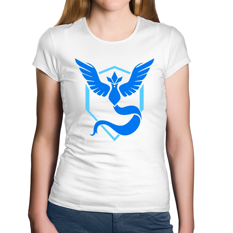 Baby Look Algodão Team Mystic - Branca