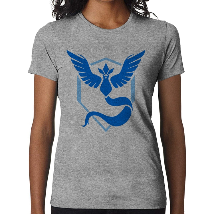 Baby Look Team Mystic - Cinza