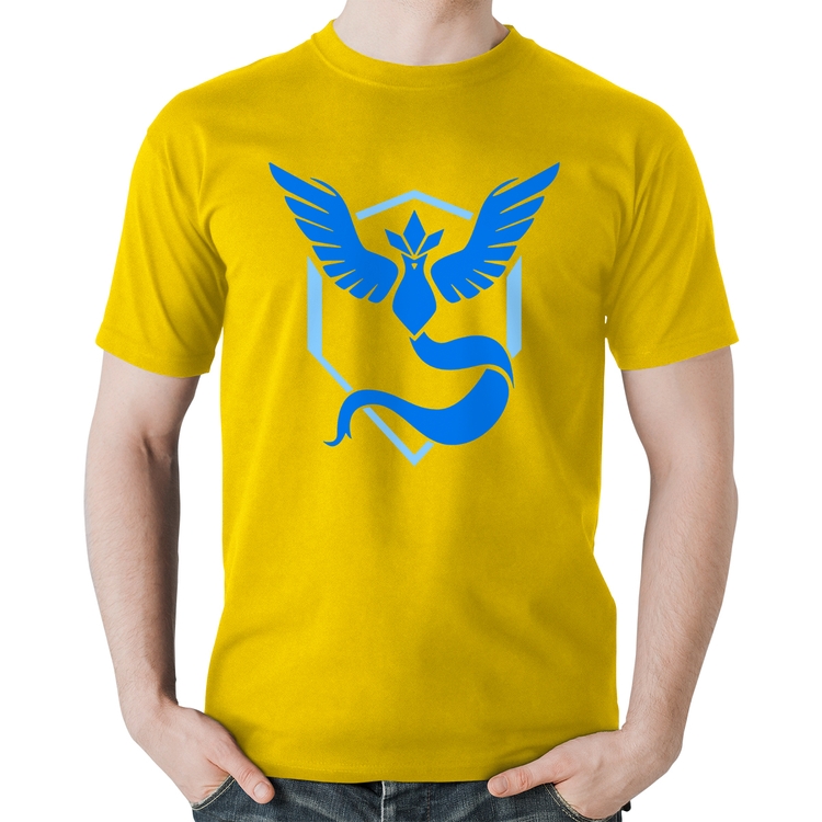 Camiseta Algodão Team Mystic - Amarela