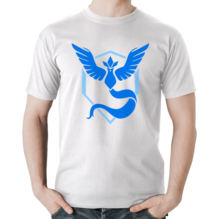 Camiseta Algodão Team Mystic - Branca
