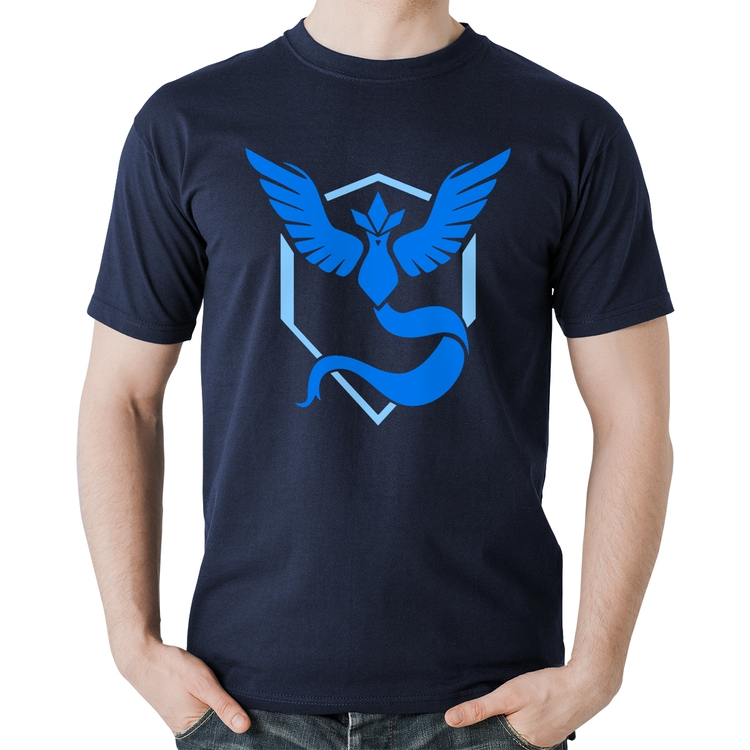 Camiseta Algodão Team Mystic - Marinho