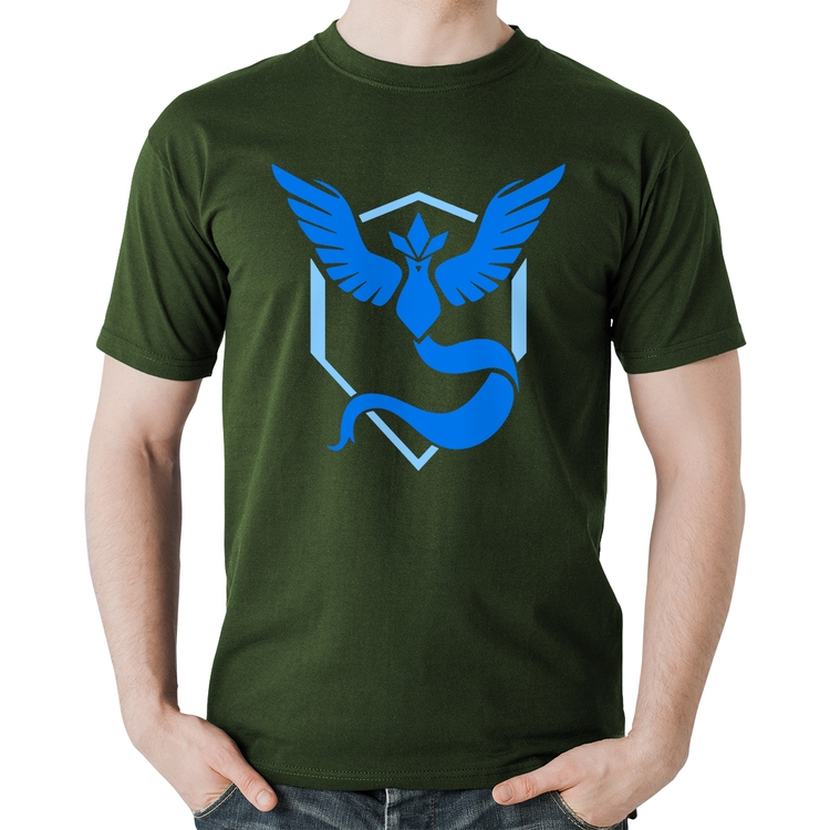 Camiseta Algodão Team Mystic - Musgo