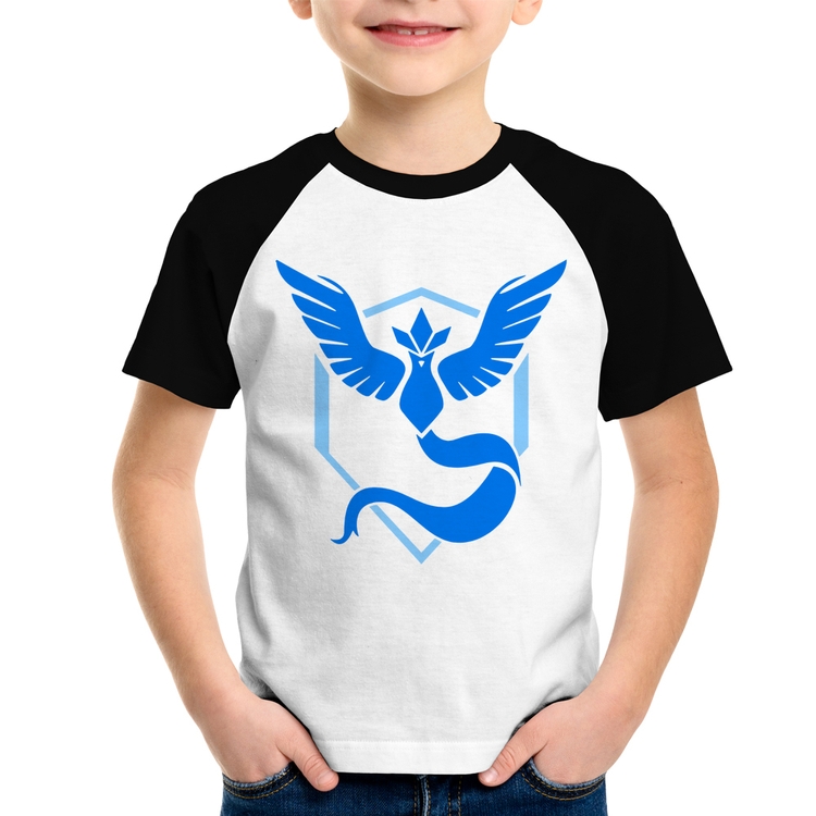 Camiseta Raglan Infantil Team Mystic