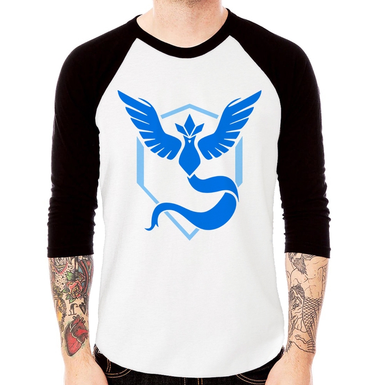 Camiseta Raglan Team Mystic Manga 3/4