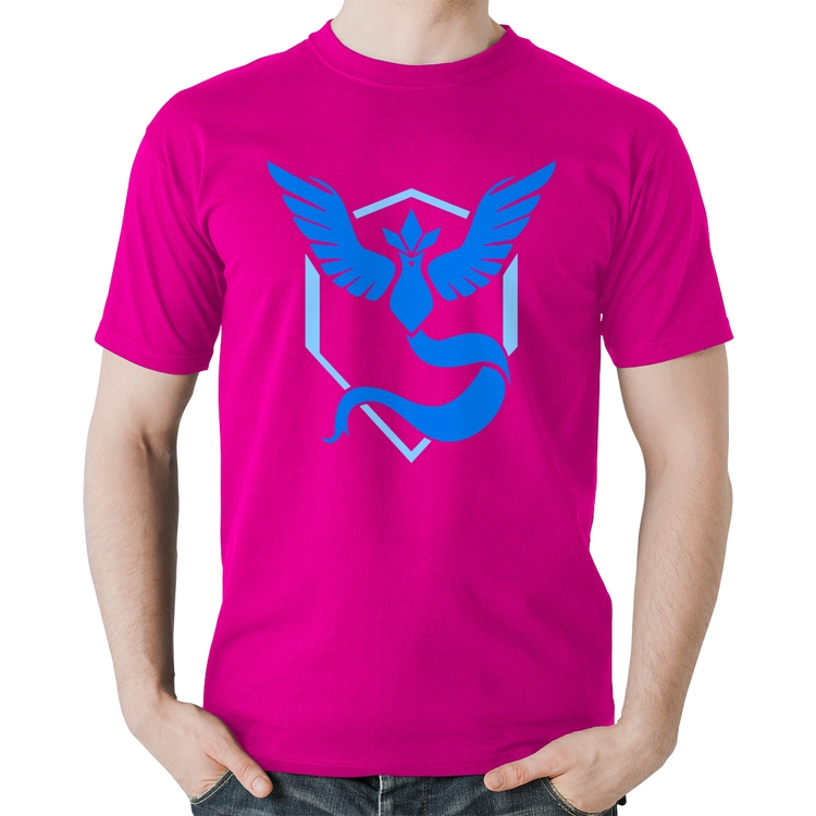 Camiseta Algodão Team Mystic - Rosa