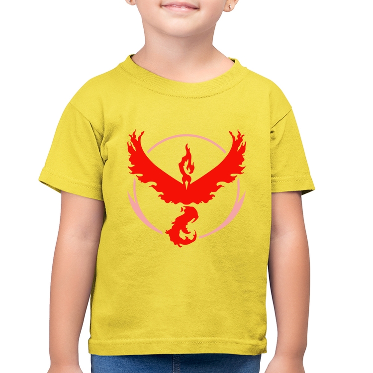 Camiseta Algodão Infantil Team Valor - Amarelo Canário