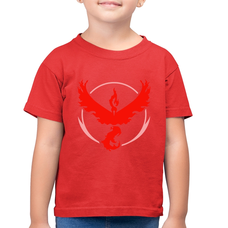 Camiseta Algodão Infantil Team Valor - Vermelha