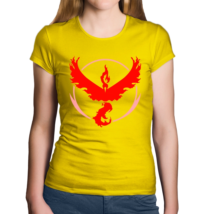 Baby Look Algodão Team Valor - Amarela