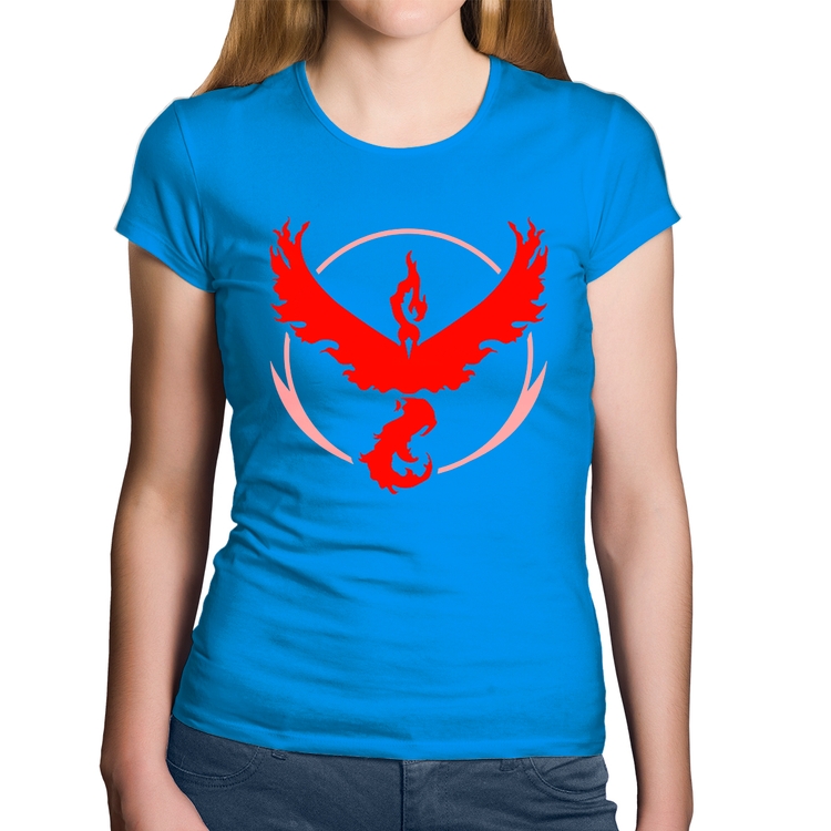 Baby Look Algodão Team Valor - Azul