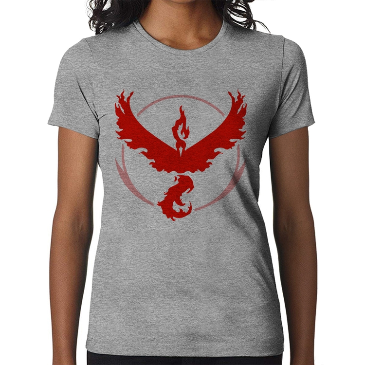 Baby Look Team Valor - Cinza