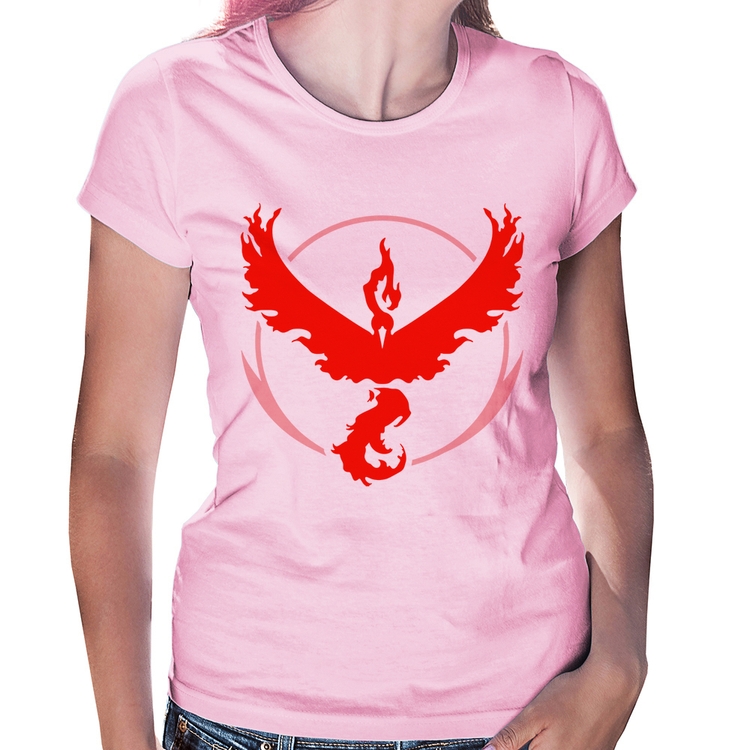 Baby Look Team Valor - Rosa Bebê