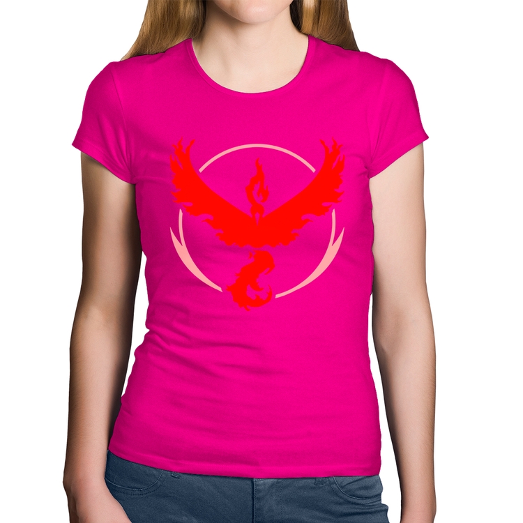 Baby Look Algodão Team Valor - Rosa