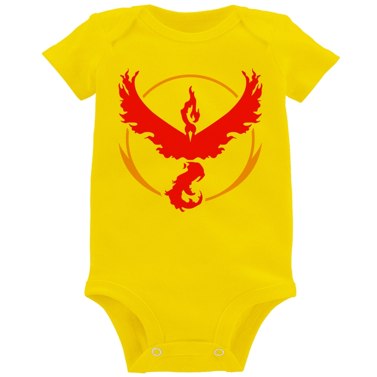 Body Bebê Team Valor - Amarelo
