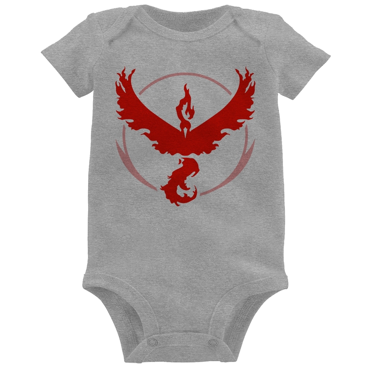 Body Bebê Team Valor - Cinza