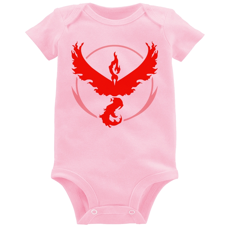 Body Bebê Team Valor - Rosa Bebê