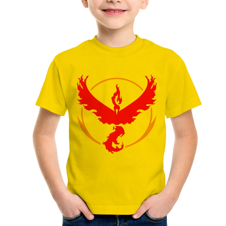 Camiseta Infantil Team Valor - Amarela