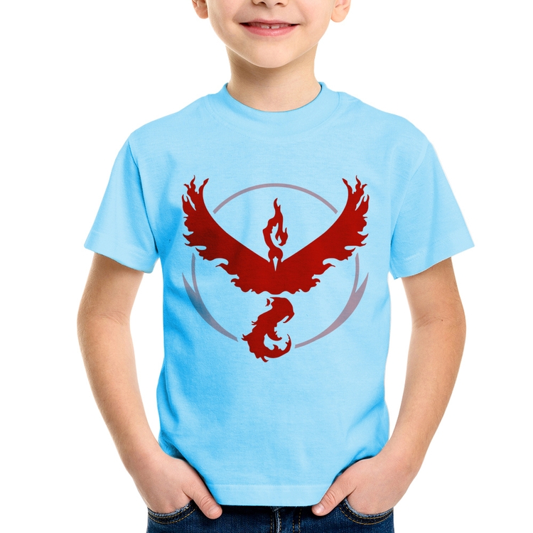 Camiseta Infantil Team Valor - Azul Bebê